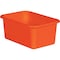 Teacher Created Resources Storage Bin, Plastic, Orange, 5 in H, 11-3/8 in W, 7-3/4 in L, 6 PK 20394 - alternate 2
